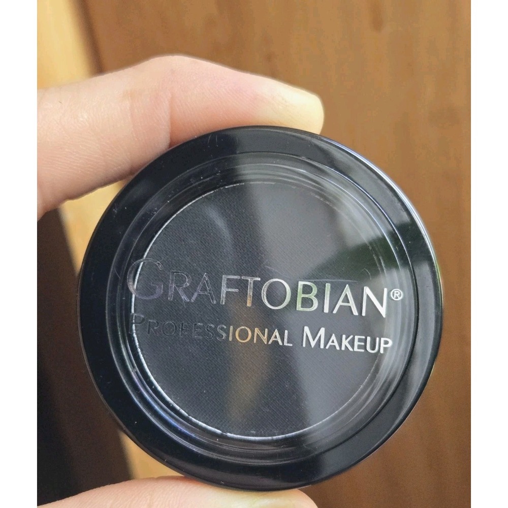 Graftobian Jet Black Cake Eyeliner Water-Activated Smudge Proof Pressed Powder